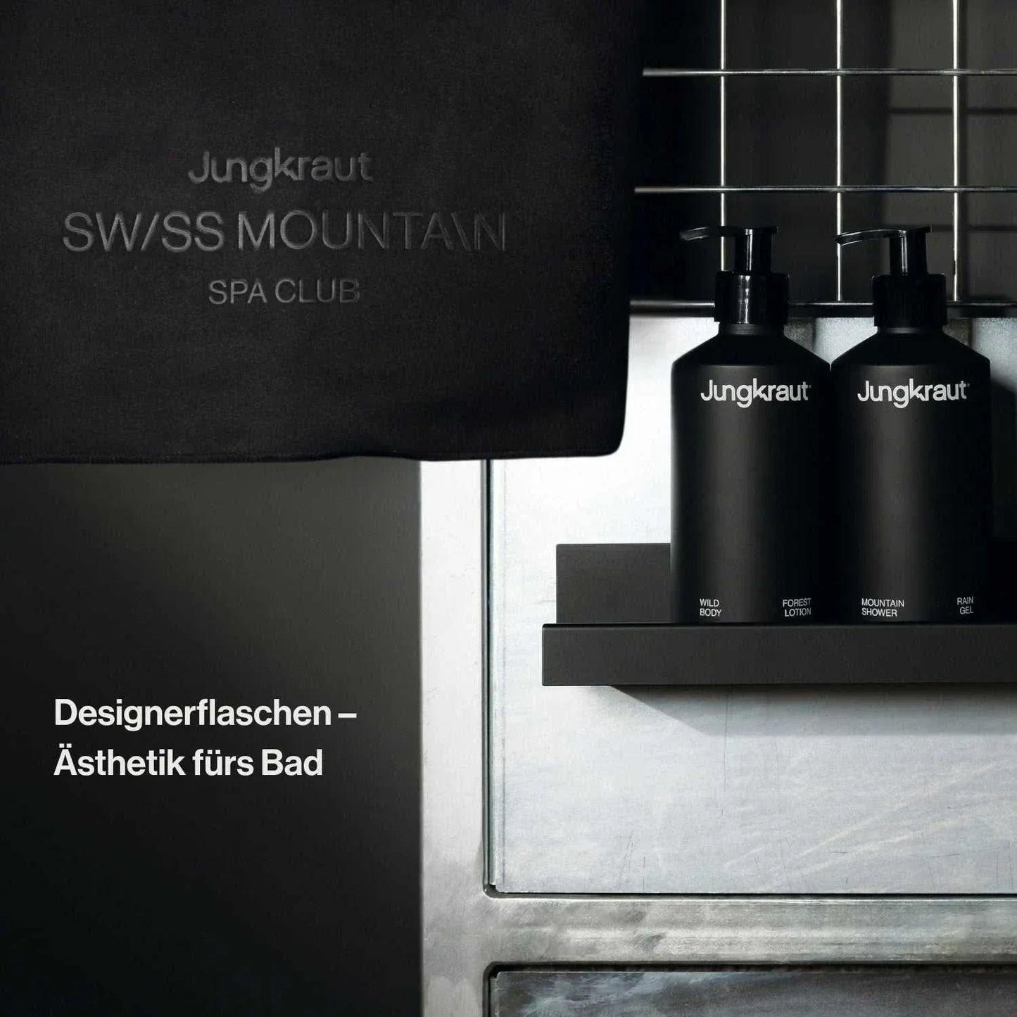 Körperpflege Geschenkset für Männer mit Duschgel, Bodylotion und Mikrofasertuch, Swiss Made und hautneutral