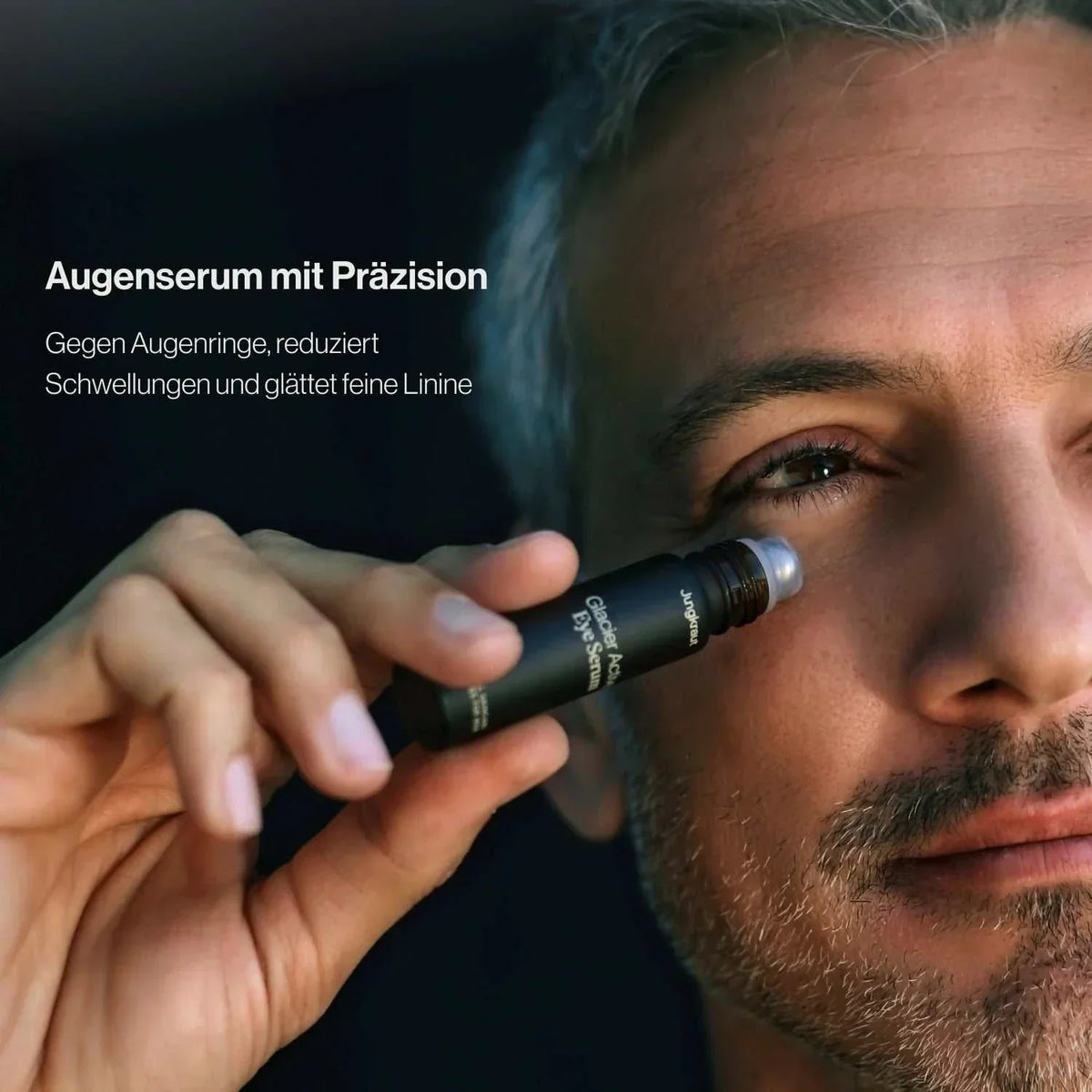 Glacier Active Eye Serum mit kühlendem Roll-on.