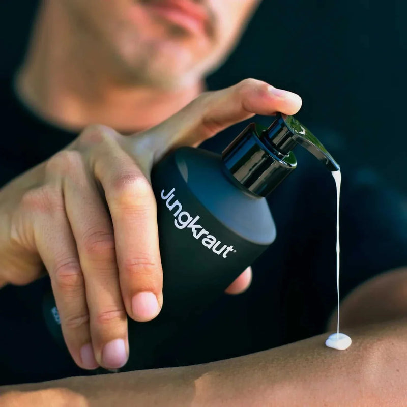 Dispense 1 to 2 pumps into your palm.
