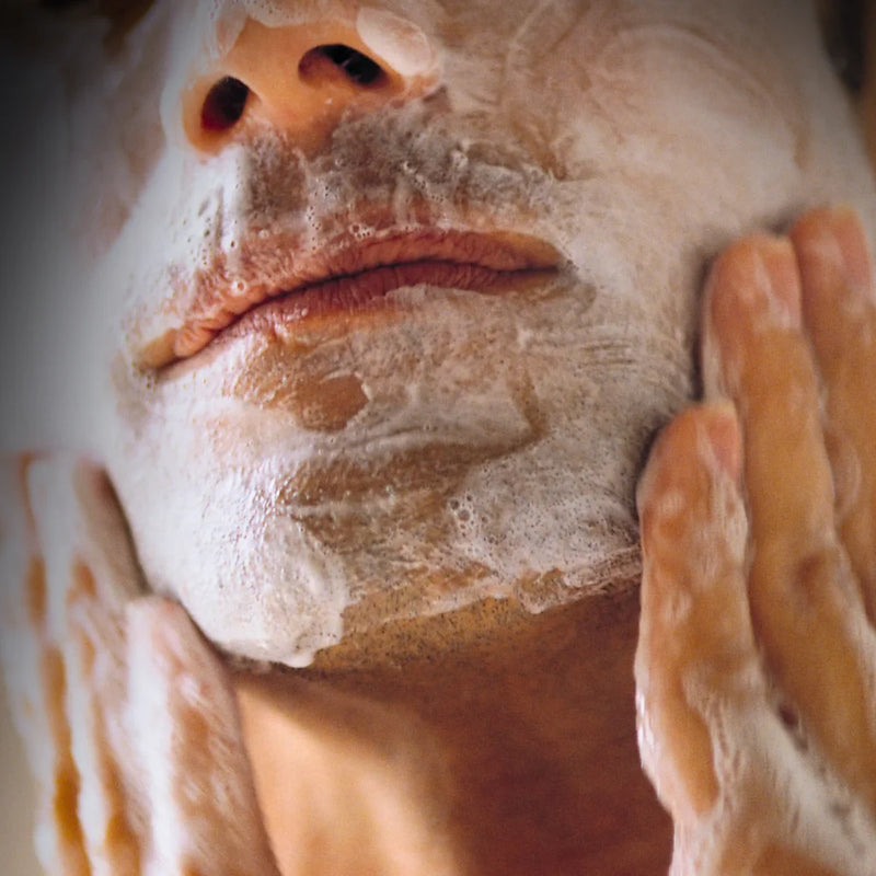 Start with cleansed skin.